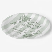 Handrawn Fresh off Market Brautparty Pappteller (Schrägansicht)