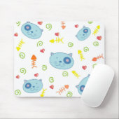 Handrawn Kätzchen Mousepad (Mit Mouse)