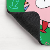 Handrawn Kitty-Liebe-Fische Mousepad (Ecke)