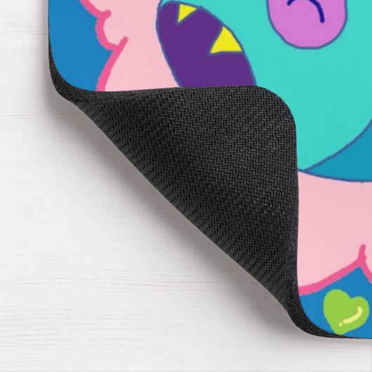 Handrawn Kitty-Lieben, Mousepad zu träumen (Ecke)