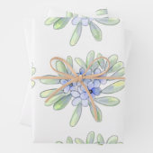 Handrawn water cured gelb, blau-weiße Wildblumen Geschenkpapier Set (Beispiel)