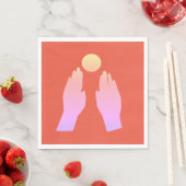 Hands Art Serviette (Beispiel)
