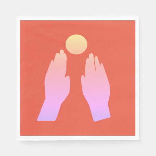 Hands Art Serviette (Vorderseite)