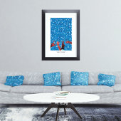 Hands für die Liebe grafischer Grafiken mit gemisc Poster