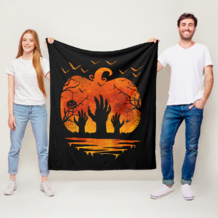 HANDS HALLOWEEN KOSTÜM KÜRBIS HERBSTSAISON FLEECEDECKE