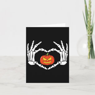 Hands Herz signieren Retro Halloween Kostüm Frauen Karte