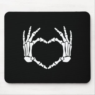 Hands Herz signieren Retro Halloween Kostüm Frauen Mousepad