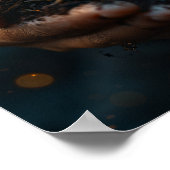 Hands Holding Seedling Growth Hope Art Poster (Ecke)