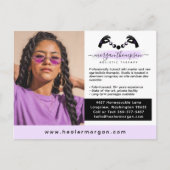Hands & Moon Phase Massage Reiki Logo Marketing Postkarte (Vorderseite)