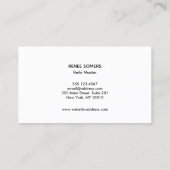 Hands Moon Phases Energy Worker Visitenkarte (Rückseite)