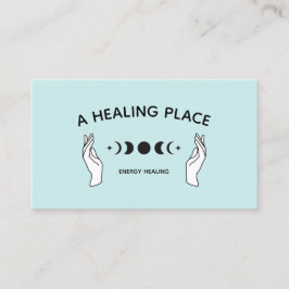 Hands Moon Phases Energy Worker Visitenkarte