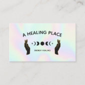 Hands Moon Phases Energy Worker Visitenkarte (Vorderseite)