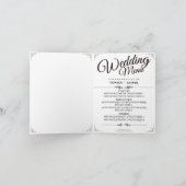 Hands of a Gay Wedding Couple with Rings Dankeskarte (Innenseite)