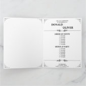 Hands of a Gay Wedding Couple with Rings Karte (Innenseite)