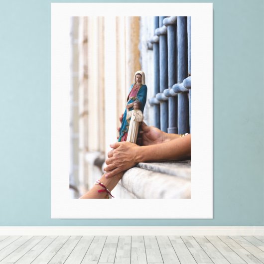 Hands of Devotion Leinwanddruck (Insitu (Holzboden))