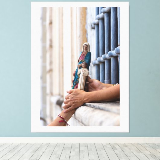 Hands of Devotion Leinwanddruck (Insitu (Holzboden))