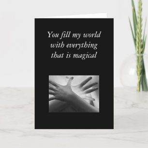Hands of time, You fill my world with everythin... Feiertagskarte