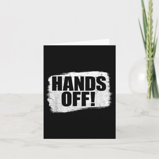 Hands Off 2025 Protest Karte (Vorderseite)