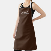 Hands Off Apron in Brown Schürze (InSitu)
