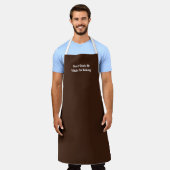 Hands Off Apron in Brown Schürze (Getragen)