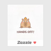 HANDS OFF! AUFKLEBER (Blatt)