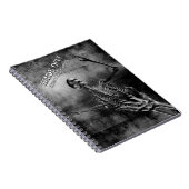 Hands Off! Creepy Notes Inside. Skeleton Notizblock (Rechte Seite)