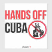 Hands Off Cuba Aufkleber (Blatt)