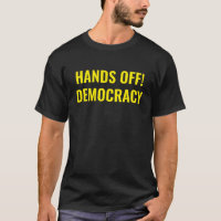 Hands Off Democracy Protest Schwarz