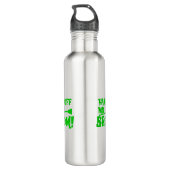 Hands Off Edelstahlflasche (Rückseite)