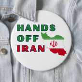 Hands Off Iran Button (Beispiel)