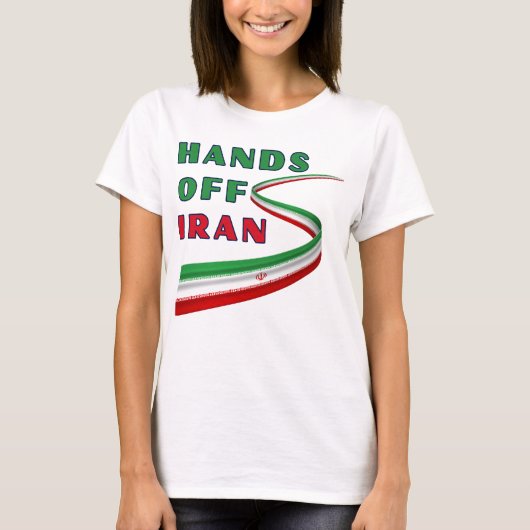 Hands Off Iran T-Shirt (Vorderseite)