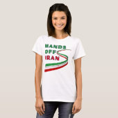 Hands Off Iran T-Shirt (Vorne ganz)