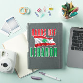 Hands Off Lebanon Aufkleber (iPad Hülle)