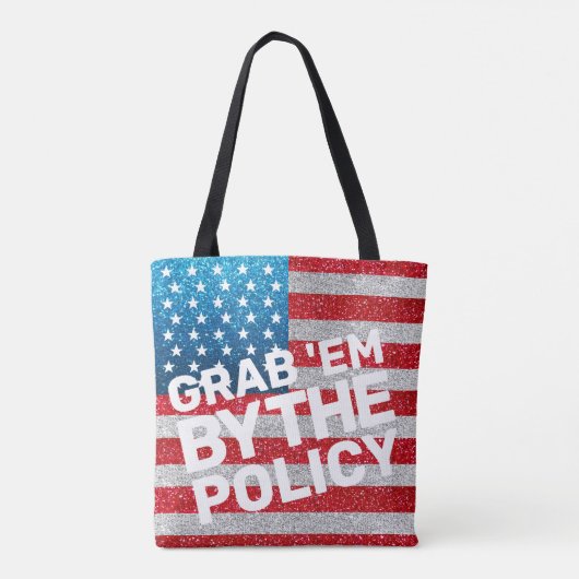 Hands Off Movement packen sie vom Policy-Glitzer Tasche (Rückseite)