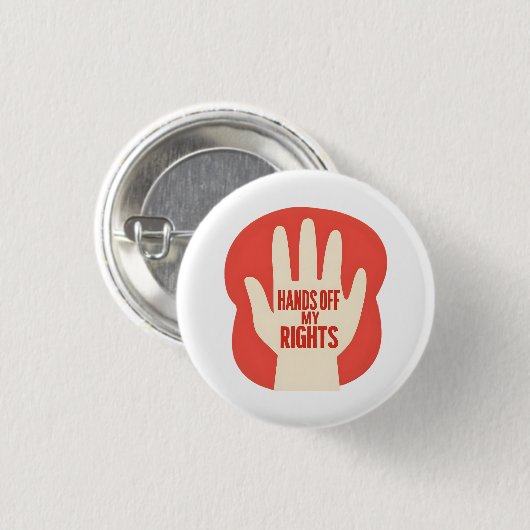 Hands Off My Rights – Equality Button (Vorne & Hinten)