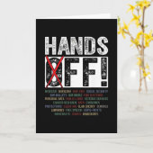 Hands Off Our Rights Protect Democracy  Karte (Gelbe Blume)