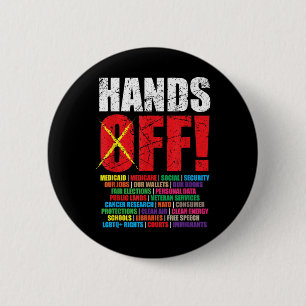 Hands Off Protest 2025-Aktivistenerprotest Button
