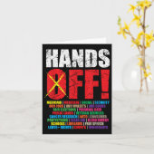 Hands Off Protest 2025-Aktivistenerprotest Karte (Gelbe Blume)