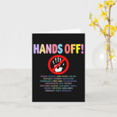 Hands Off Protest 2025 Karte (Gelbe Blume)