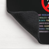 Hands Off Protest 2025 Mousepad (Ecke)