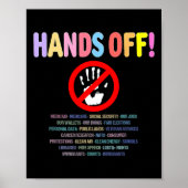 Hands Off Protest 2025 Poster (Vorne)