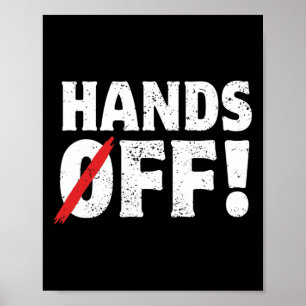 Hands Off Protest 5. April Anti Trump Widerstand R Poster