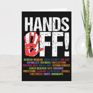 Hands Off Protest 5. April Widerstand Anti Trump Karte