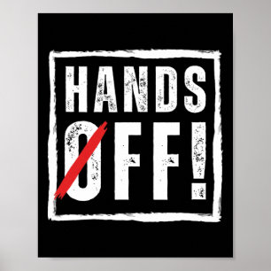 Hands Off Protest 5. April Widerstand Anti Trump Poster