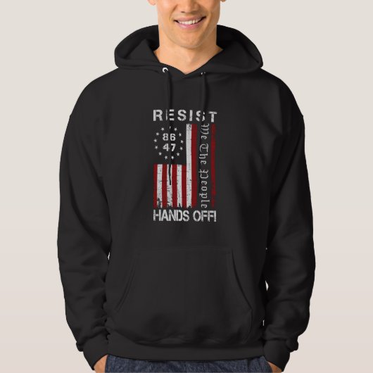 Hands Off Protest 86 47 8647 Protest Rett D Hoodie (Vorderseite)