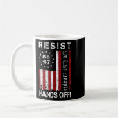 Hands Off Protest 86 47 8647 Protest Rett D Kaffeetasse (Links)