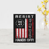Hands Off Protest 86 47 8647 Protest Rett D Karte (Gelbe Blume)