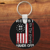 Hands Off Protest 86 47 8647 Protest Rett D Schlüsselanhänger (Vorderseite)