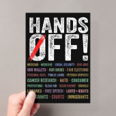 Hands Off Protest Acryleinladungen (Insitu (Handheld))