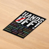 Hands Off Protest Acryleinladungen (Ablage )
